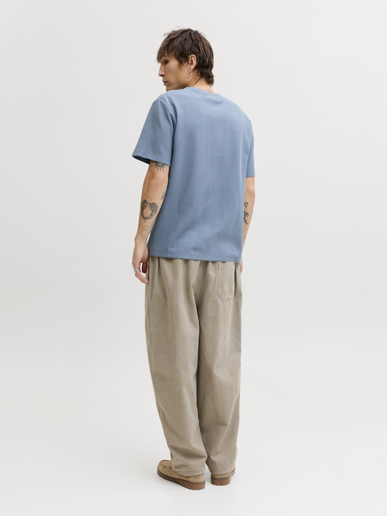 JACK & JONES Eaustin Tee Ss Blue Mirage t-shirt back view
