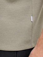 JACK & JONES Eaustin Short Sleeve Tee - Vetiver Vetiver flat front view