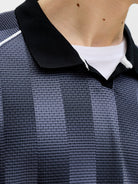 JACK JONES CORE Breeze Football Aop Mesh Tee-Black BLACK flat front view