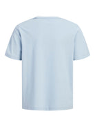 Jack Jones Youths Alliance Junior Boys Tee-Celestial Blue Celestial Blue flat front view