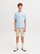 Jack Jones Youths Alliance Junior Boys Tee-Celestial Blue Celestial Blue detail view