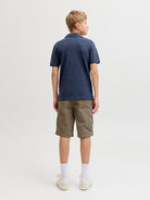Jack Jones Youths Alliance Junior Boys Polo-Navy Blazer Navy Blazer close up view
