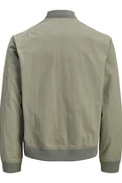 JACK JONES CORE Breeze Bomber Jacket-Vetiver Vetiver model front view