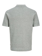 JACK & JONES Riley Knit Short Sleeve Polo in Laurel Wreath twist back view