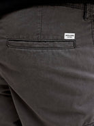 JACK & JONES Cole Matty Mid Cargo Short -Asphalt ASPHALT flat front view