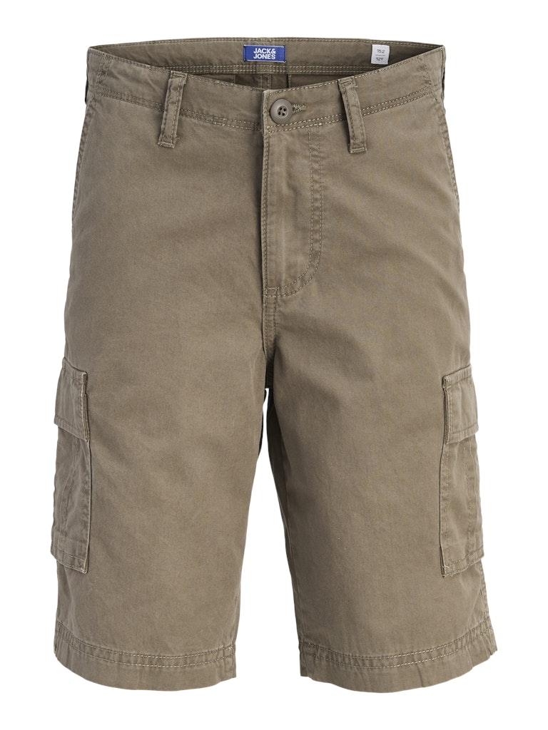 JACK & JONES YOUTHS Cole Matty Cargo Short Mid crocodile cargo shorts front view