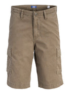 Jack Jones Youths Cole Matty Cargo Shorts -Crocodile Crocodile front view