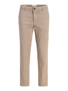 JACK & JONES Ollie Vance Relaxed Fit Chino - Lemon Pepper Lemon Pepper flat front view