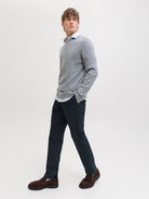 JACK & JONES Ollie Vance Relaxed Fit Chino - Dark Navy DARK NAVY model front view
