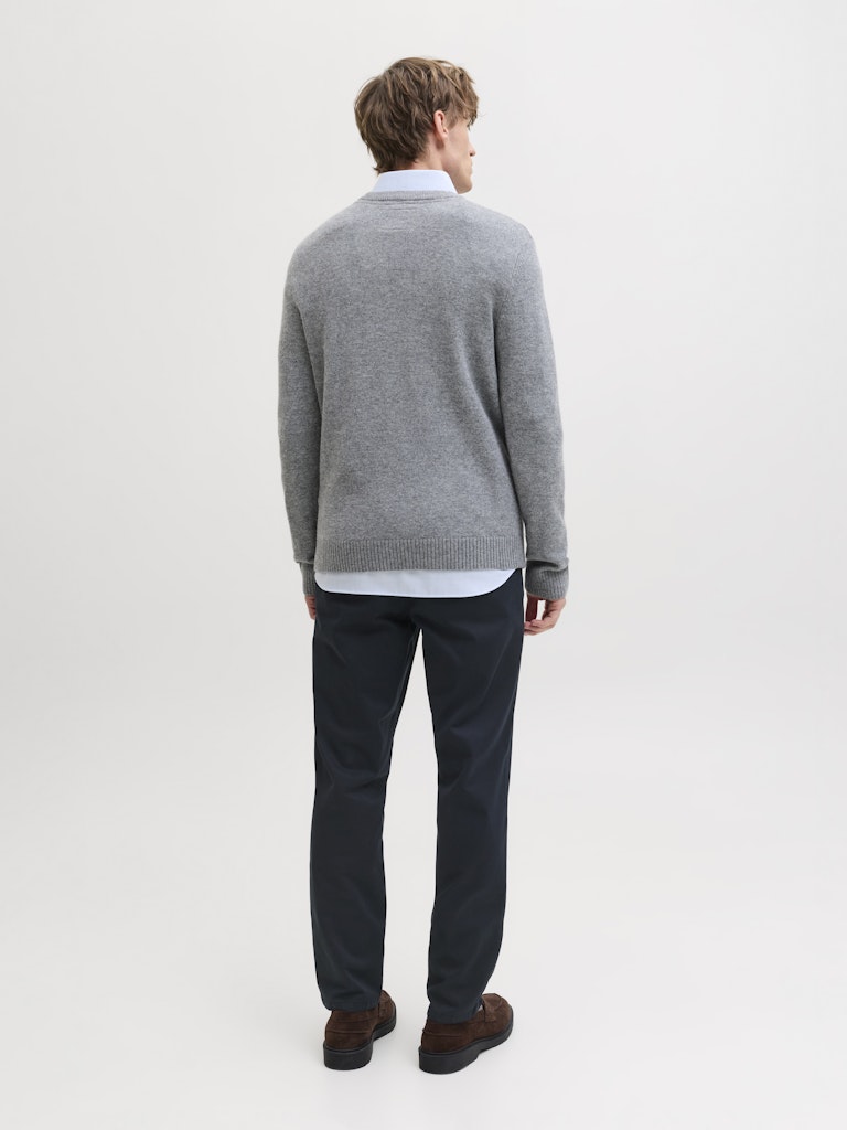 JACK & JONES Ollie Vance Relaxed Fit Chino dark navy trousers back view