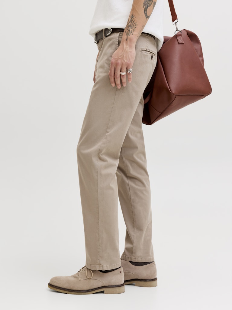 JACK & JONES Ollie Vance Relaxed Fit Chino - Lemon Pepper Lemon Pepper back view
