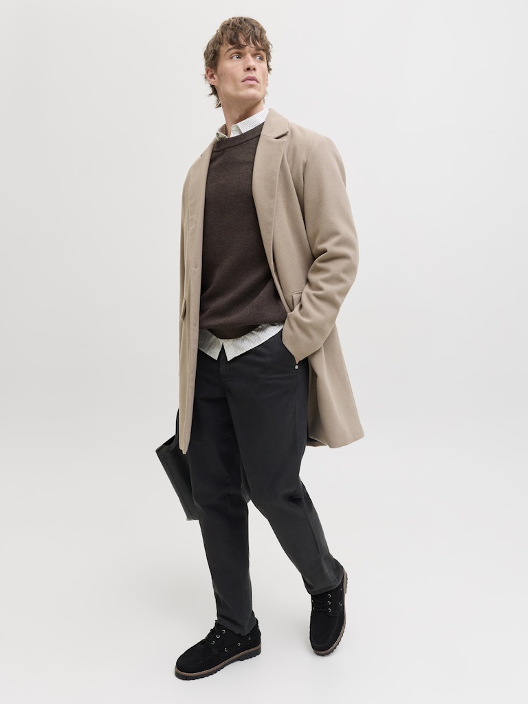 JACK & JONES Ollie Vance Chino Noos black trousers model front view