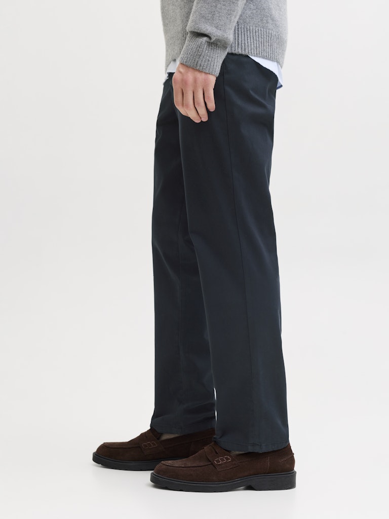 JACK & JONES Ollie Vance Relaxed Fit Chino dark navy trousers side view