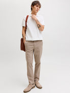 JACK & JONES Ollie Vance Relaxed Fit Chino - Lemon Pepper Lemon Pepper side view