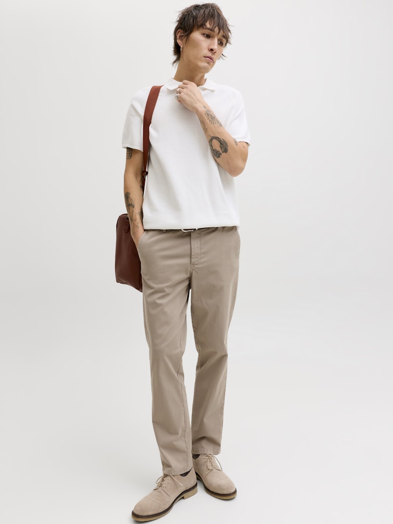 JACK & JONES Ollie Vance Relaxed Fit Chino - Lemon Pepper Lemon Pepper side view