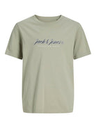 Jack Jones Youths Montauk Type Front Tee Junior-Seagrass Seagrass side view