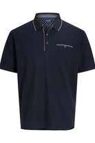 JACK JONES PREMIUM Ted Polo Shirt-Sky Captain Sky Captain front view