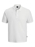 Jack Jones Youths Weston Short Sleeve Junior Bright White Polo Bright White side view