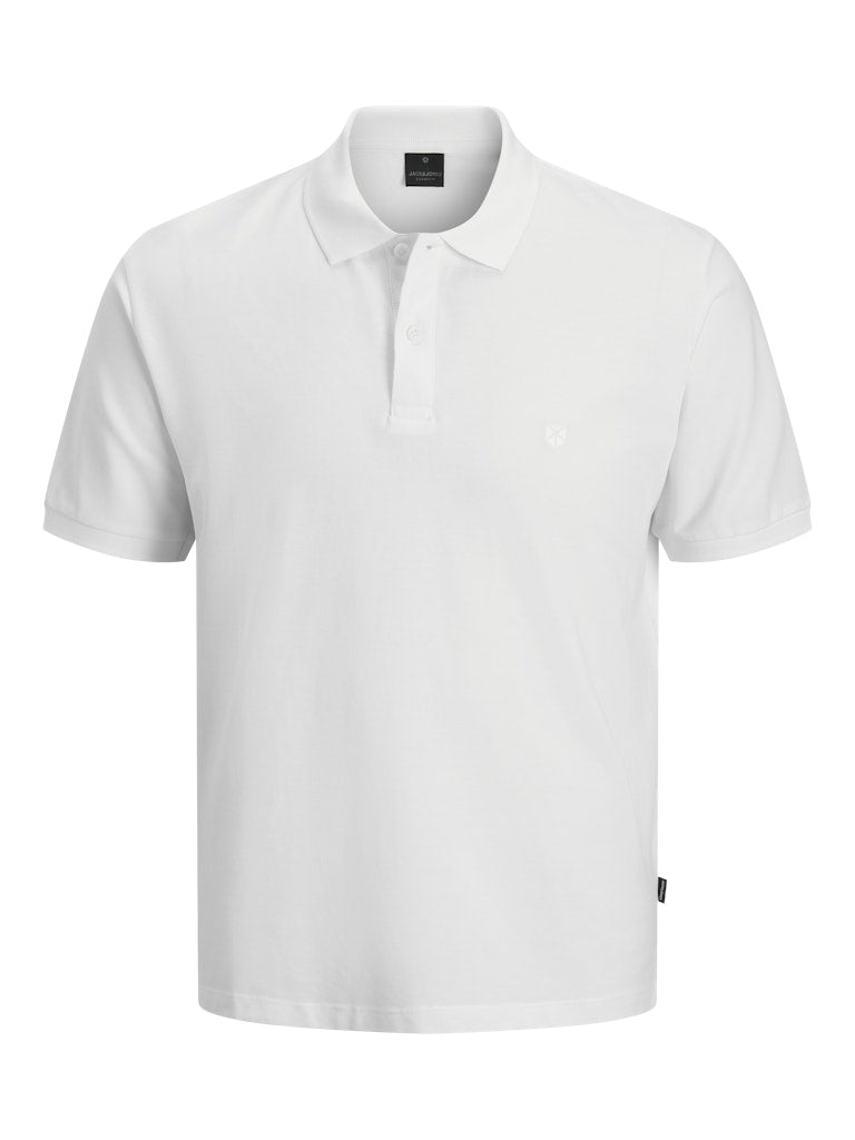 Jack Jones Youths Weston Short Sleeve Junior Bright White Polo Bright White side view