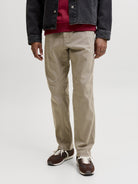 JACK & JONES Kane Dover Jogger in Crockery full length model view
