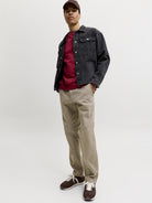 JACK & JONES Kane Dover Jogger in Crockery half model view