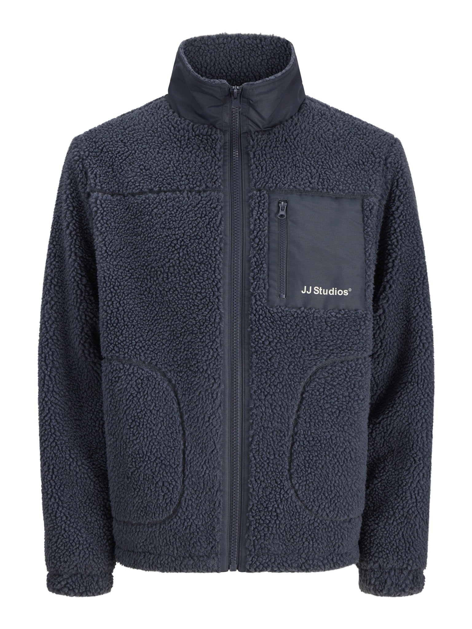 JACK & JONES Soho Teddy Jacket in Turbulence front view