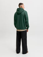 JACK & JONES Frederiksberg Monogram Sweat Hoodie in Pine Grove back model view