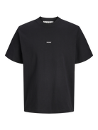JACK & JONES Club Small Badge T-Shirt in Black front view