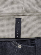 JACK & JONES Fusion Waffle Brand Sweatshirt Crew Neck in Dove textured fabric detail
