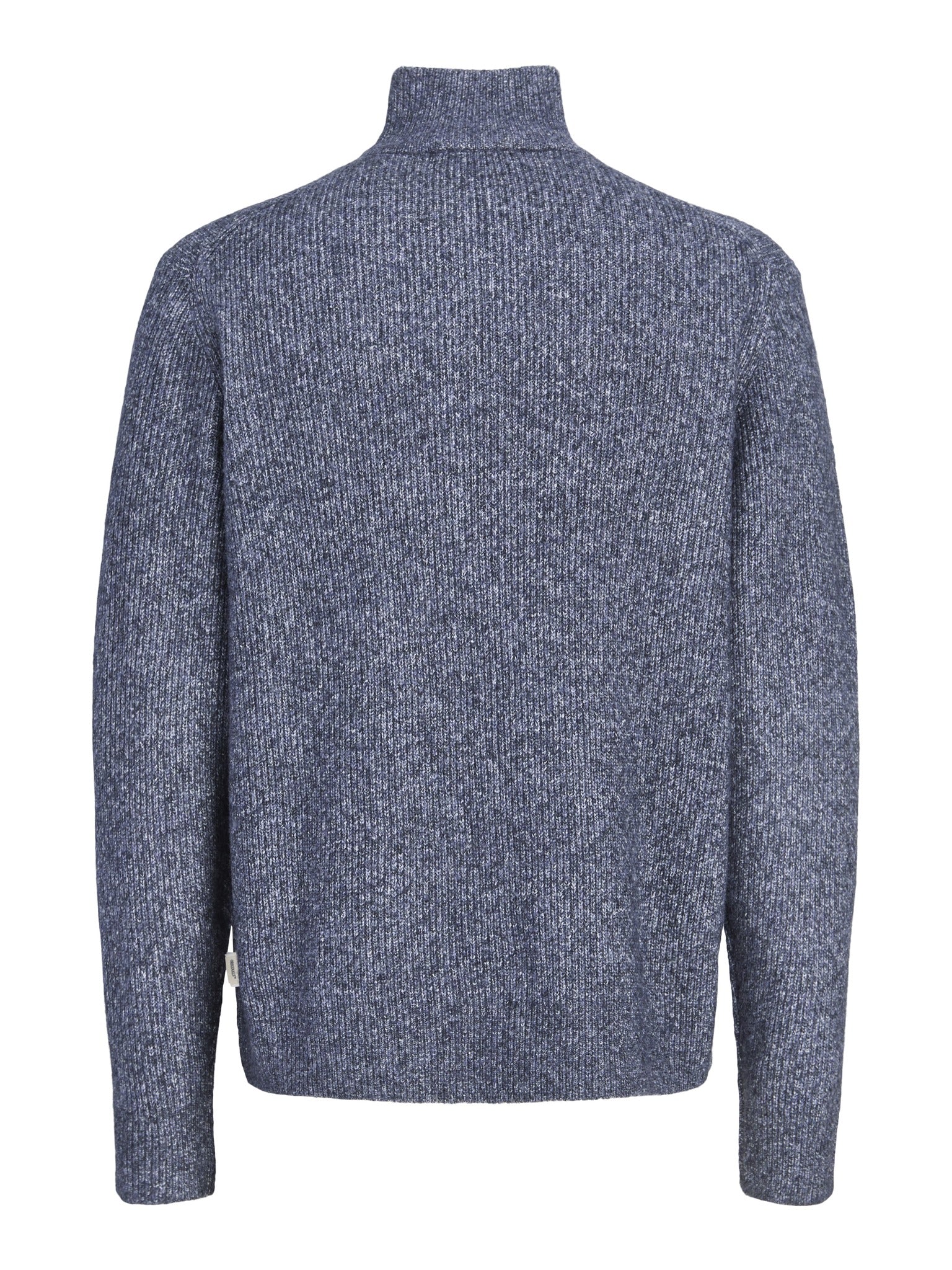 JACK & JONES Frederiksberg Ollie Knit Half Zip in Crown Blue back view