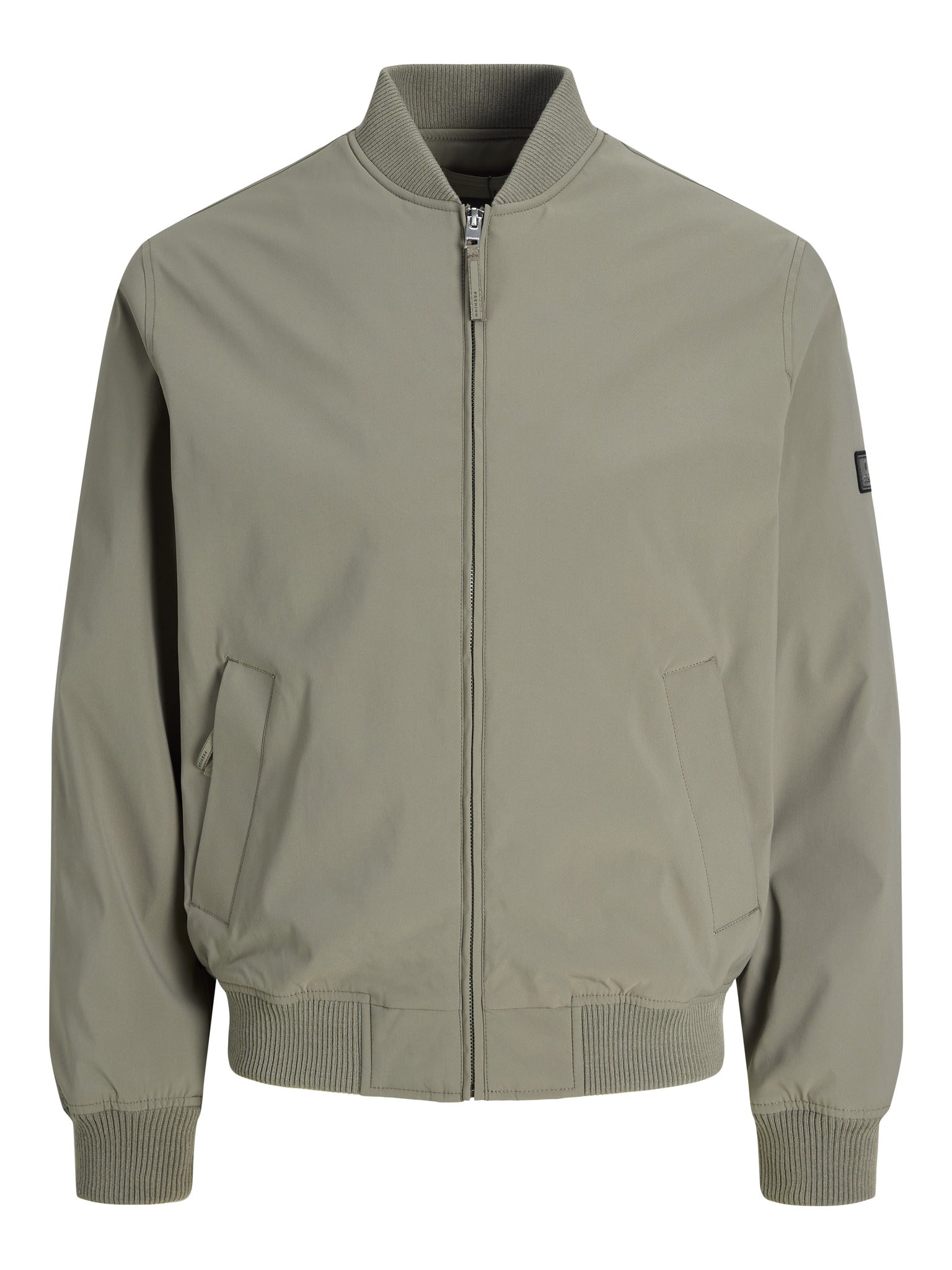 JACK & JONES Josh Bomber Jacket in Smokey Olive front view