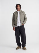 JACK & JONES Josh Bomber Jacket in Smokey Olive full length model view