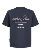Jack Jones Youths Club Back Script Crew Neck Tee Junior - Outer Space in Outer Space JJ back view