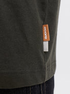 Jack Jones Youths Club Back Script Crew Neck Tee Junior in Peat logo tab detail