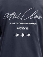 Jack Jones Youths Club Back Script Crew Neck Tee Junior - Outer Space in Outer Space JJ logo print detail