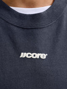 Jack Jones Youths Club Back Script Crew Neck Tee Junior - Outer Space in Outer Space JJ logo detail