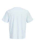 Jack Jones Youths Frederiksberg Monogram Tee Cn Junior in Ice Water back view
