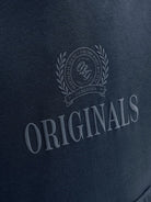 Jack Jones Youths Frederiksberg Monogram Junior Sweat Hoodie in Sky Captain logo print detail