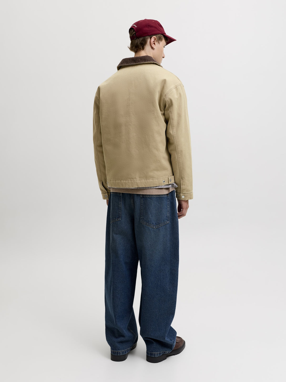 JACK & JONES Chamberi Worker Jacket in Kelp angled view