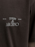 JACK & JONES Salamanco Photo Back Crew Neck Tee in Java logo print detail