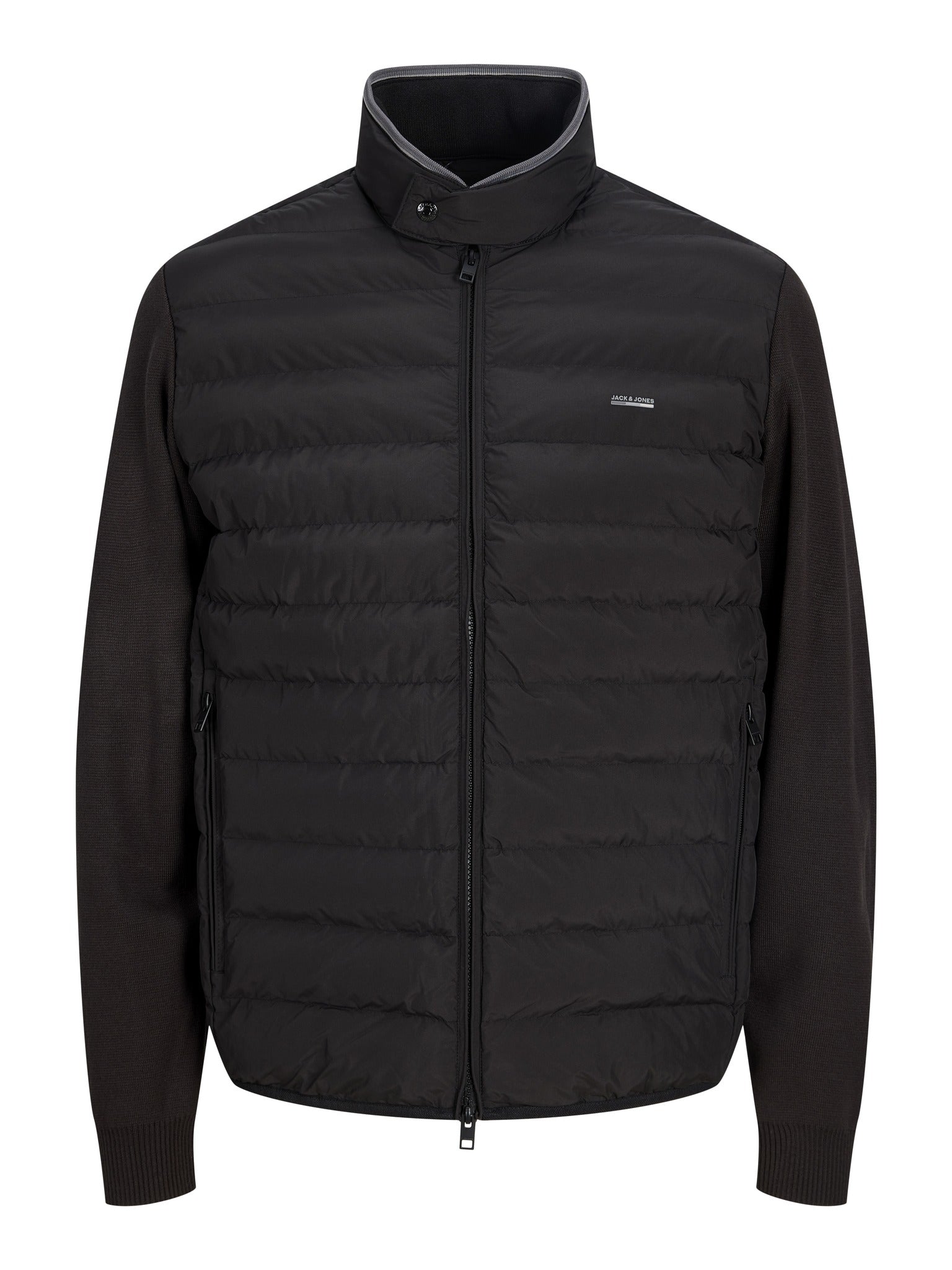 JACK & JONES Garry Hybrid Jacket in Black front view