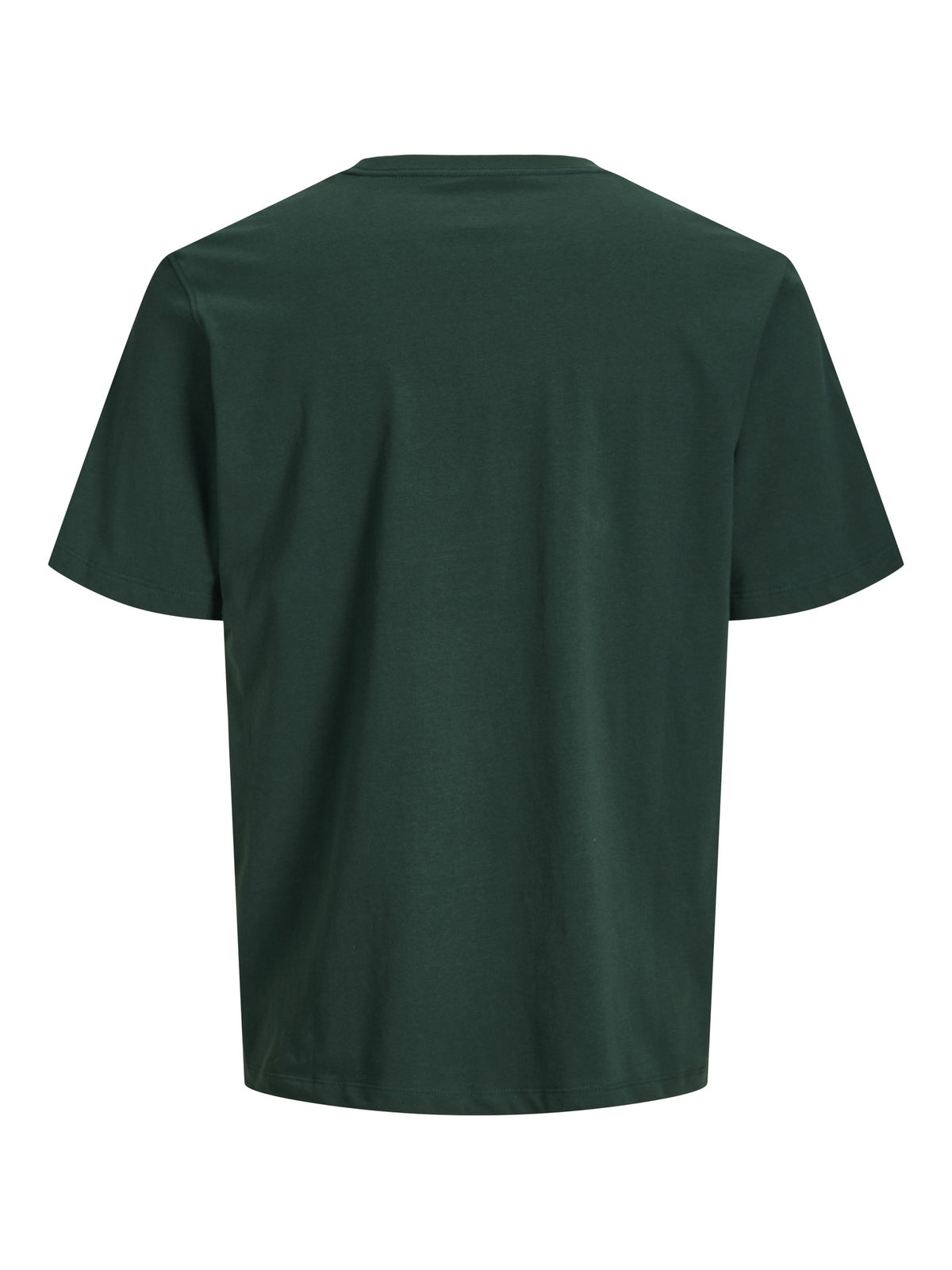 JACK & JONES Frederiksberg Bold Branding Crew Neck T-Shirt in Pine Grove back flat view