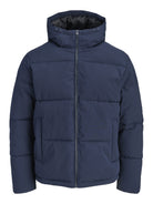 JACK & JONES Galaxy Puffer Jacket in Sky Captain front view