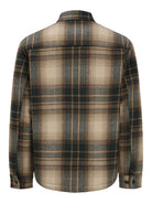 Jack & Jones Fade Jacket in Plaza Taupe Check back view