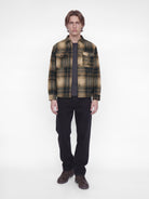 Jack & Jones Fade Jacket in Plaza Taupe Check full length view