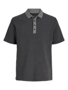 JACK & JONES Theo Polo in Black front view