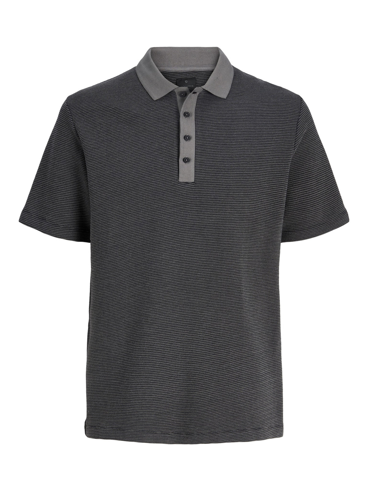 JACK & JONES Theo Polo in Black front view