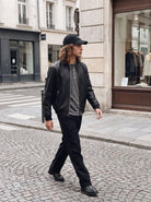 JACK & JONES Theo Polo in Black angled view