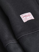 JACK & JONES Ryan Half Zip Sweatshirt in Dark Navy half-zip fastening detail