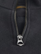 JACK & JONES Ryan Half Zip Sweatshirt in Dark Navy zip detail